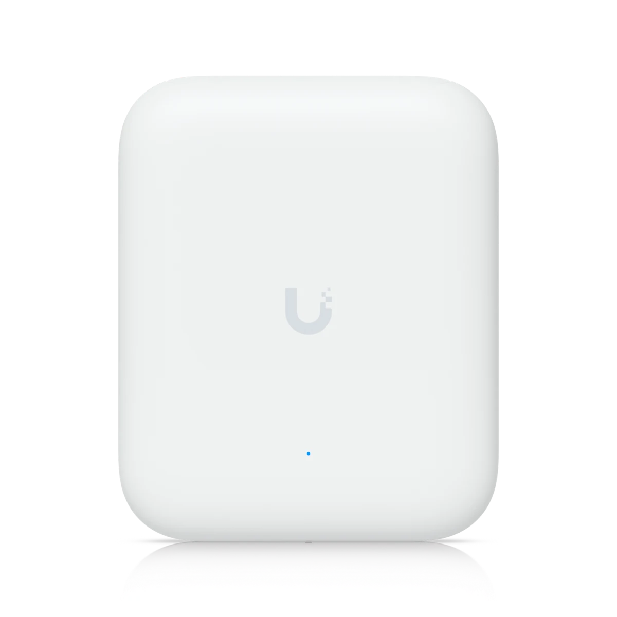 Borne rectangulaire blanche UniFi U7 Outdoor, visuel officiel Ubiquiti
