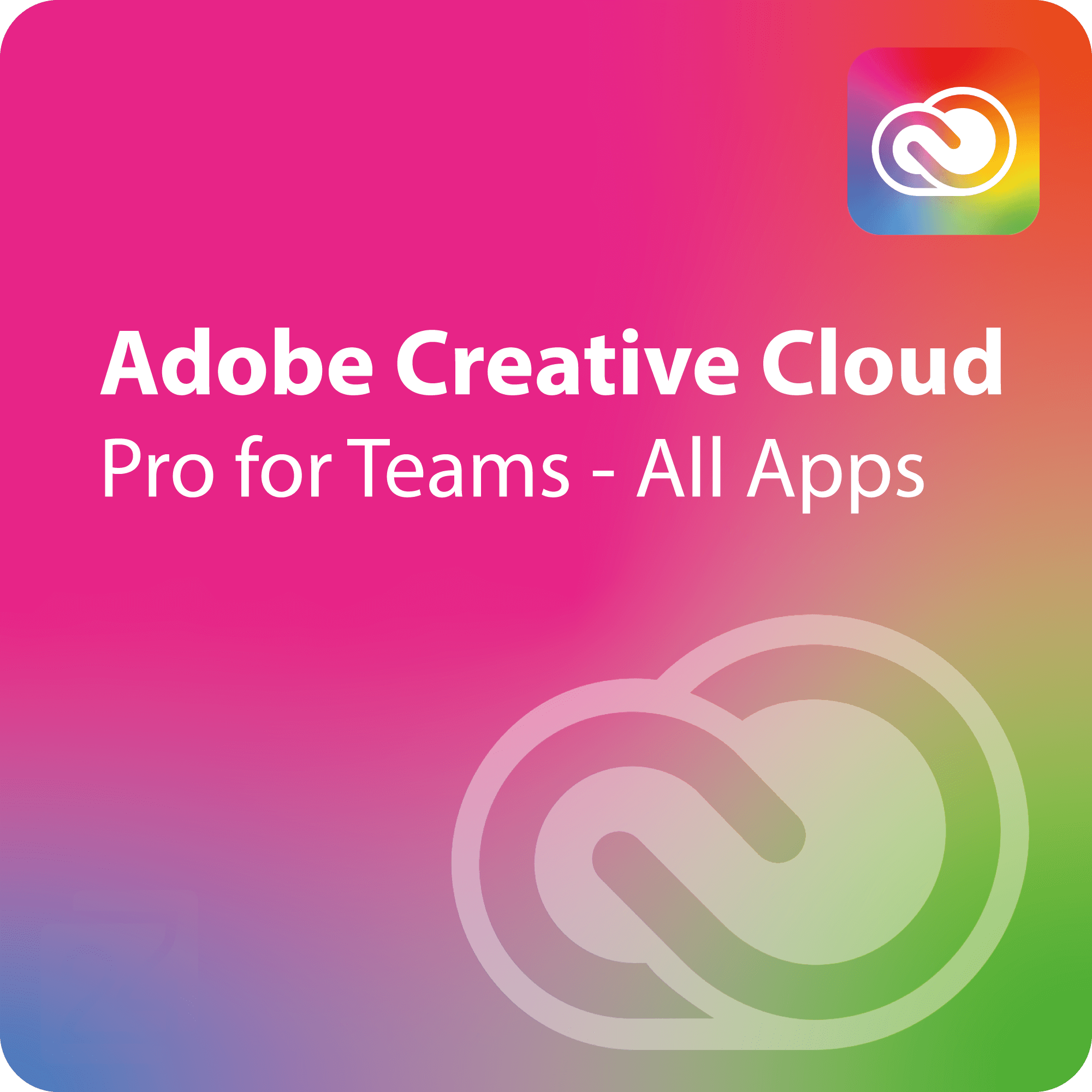 Adobe Creative Cloud Pro for teams - Multiple Platforms - Multi European Languages 1 Licence pour 12 Mois